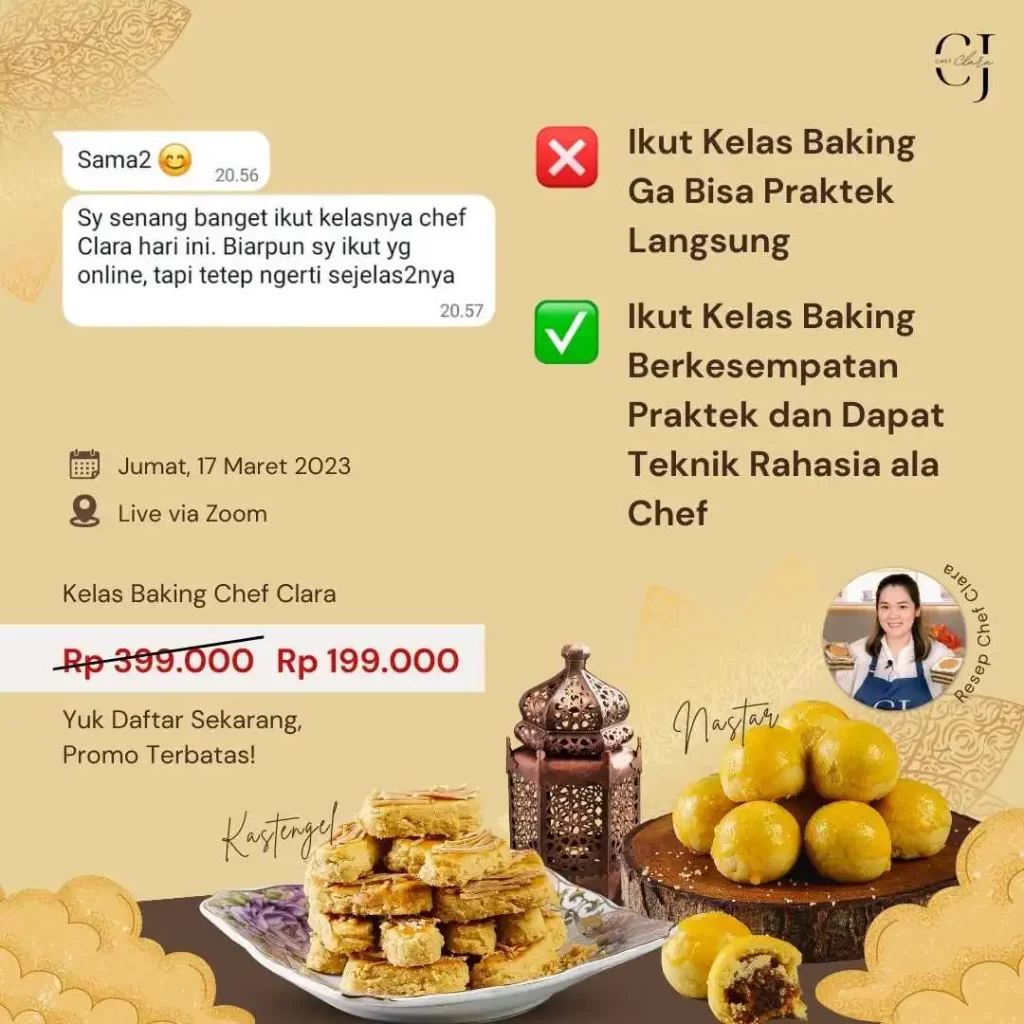Live Cooking Nastar Chefclara.id
