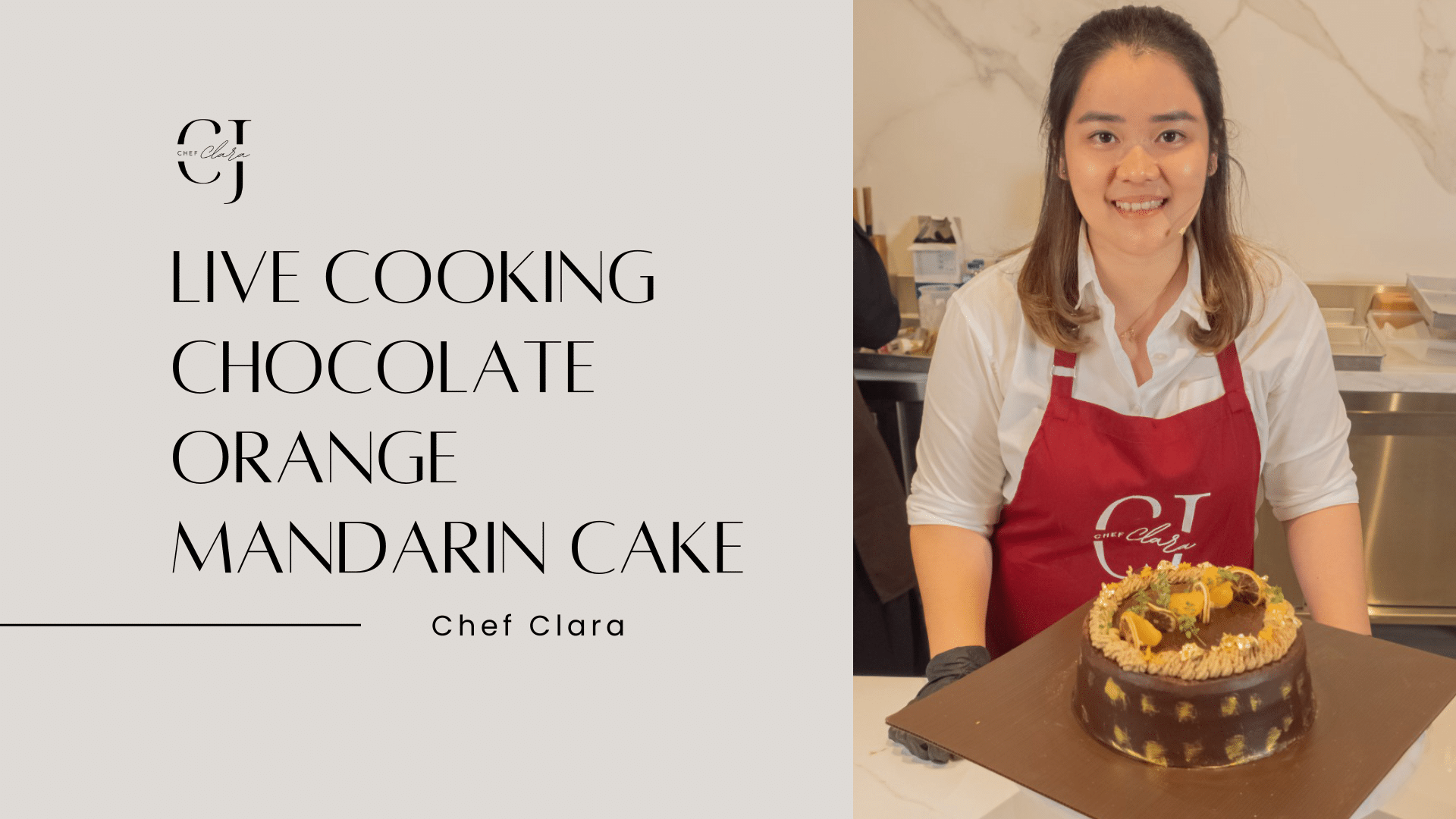 Live Baking : Chocolate Orange Mandarin Cake