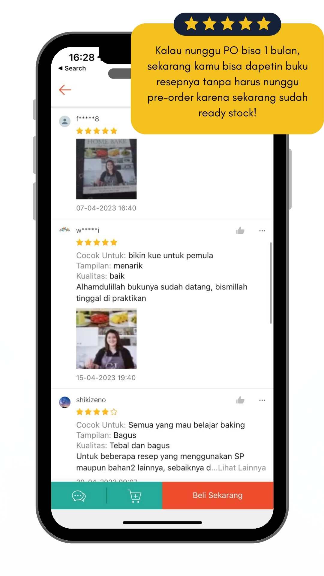 Berani ambil orderan kue dengan rebake resep bolu chiffon yang ada di buku, dan bikin customer repeat order 🥰 (2)